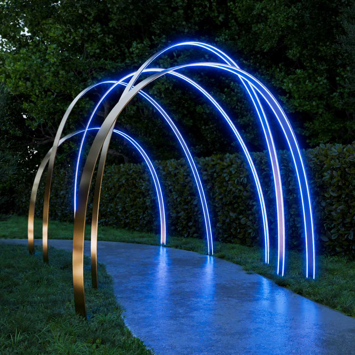 фото комплект светодиодного неона apeyron 220в, 6вт/м, синий, smd 2835, 144д/м, круглый, d=14мм, 10м, ip65 (сетевой шнур, заглушка, крепеж - 10шт) 10-117 | 220svet.ru