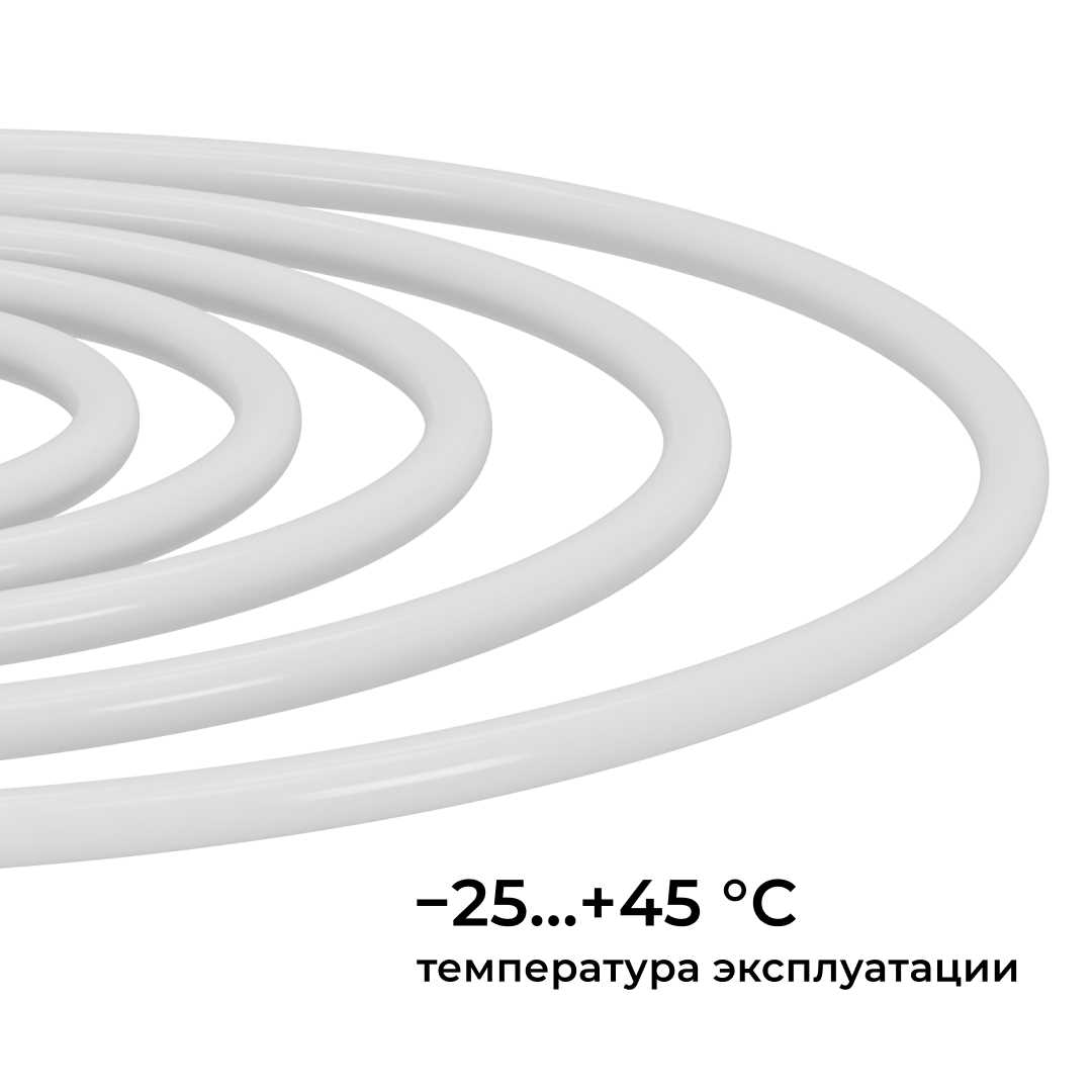 фото комплект светодиодного неона apeyron 220в, 6вт/м, зеленый, smd 2835, 144д/м, круглый,  d=14мм, 10м, ip65 (сетевой шнур, заглушка, крепеж - 10шт) 10-11 | 220svet.ru