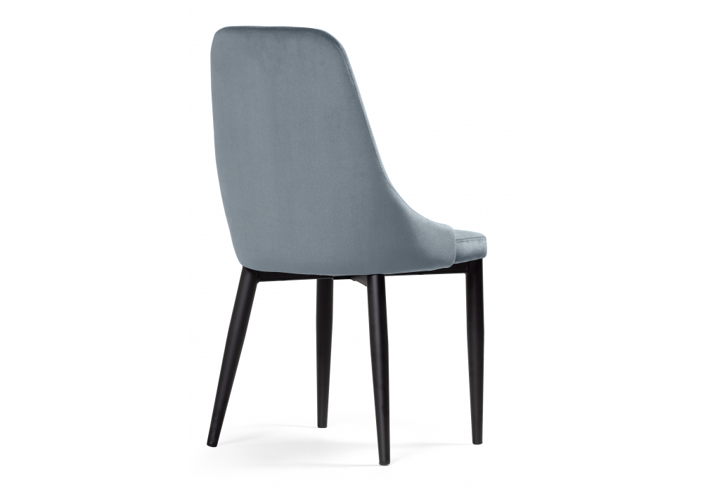 фото стул на металлокаркасе woodville kora gray / black 15097 | 220svet.ru