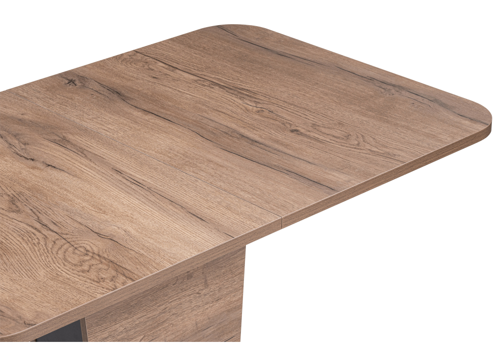 фото стол деревянный woodville токио-28 дуб табачный / антрацит 515103 | 220svet.ru