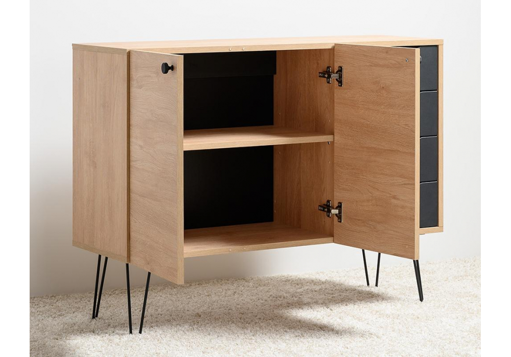 фото тумба woodville брюс 16.233 сантьяго / черный 601759 | 220svet.ru