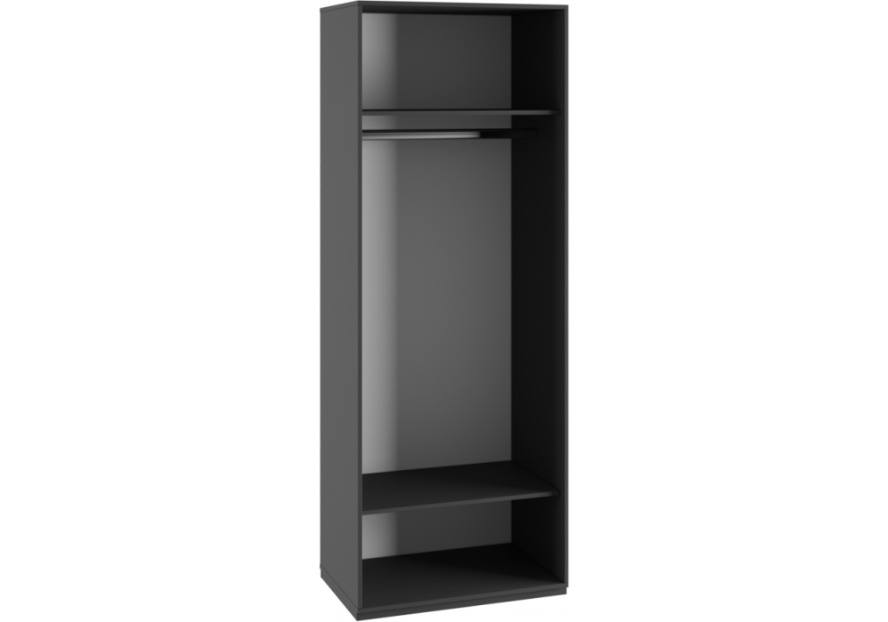 фото шкаф двустворчатый woodville ника эйхория qr-17 / графит 593592 | 220svet.ru