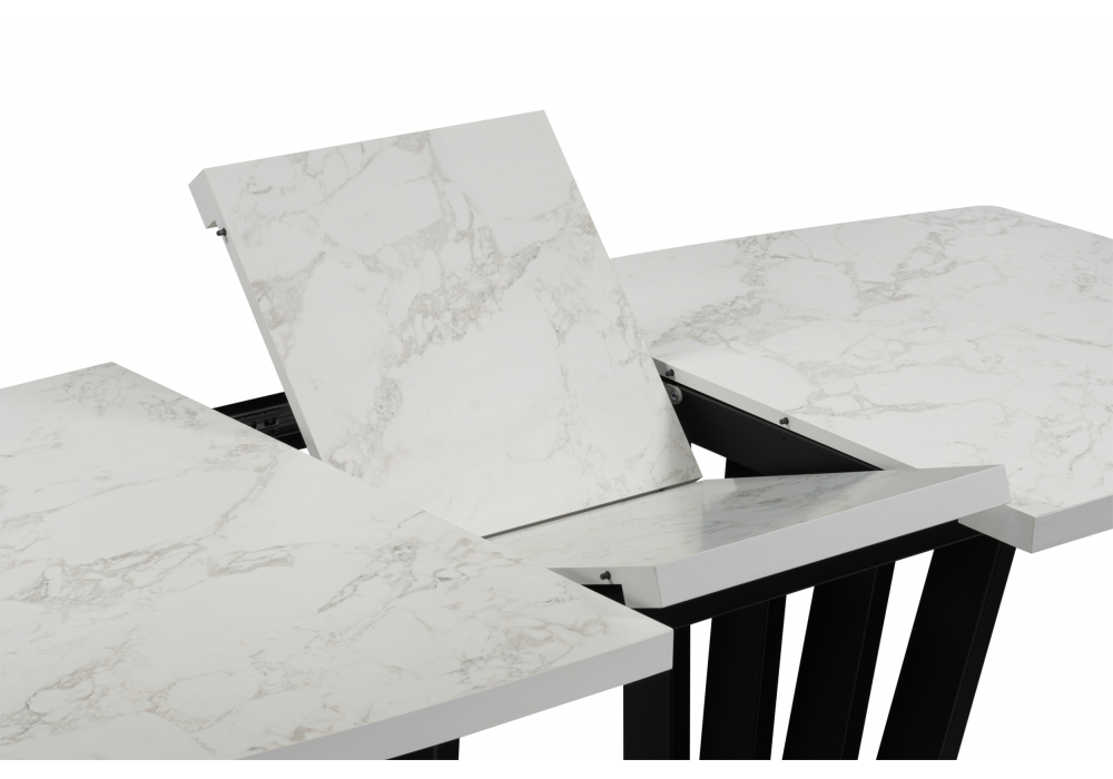 фото стол раскладной 160(205)х90 woodville эудес сабия / черный 631324 | 220svet.ru