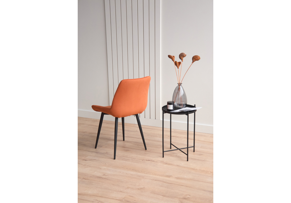 фото стул на металлокаркасе woodville седа терракотовый (zd 432) / черный 632427 | 220svet.ru