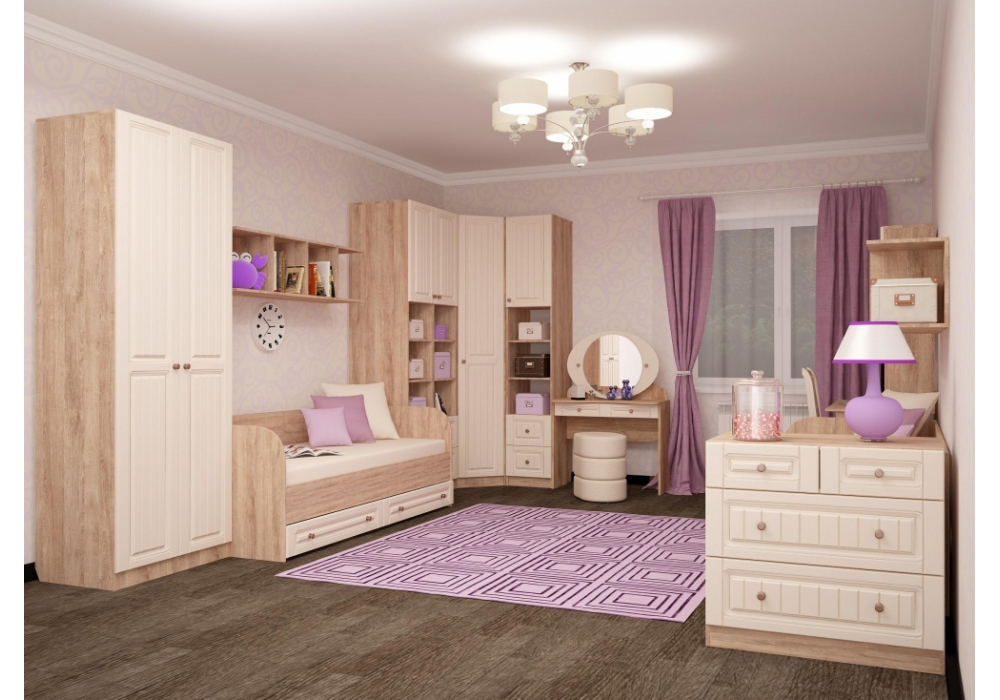 фото шкаф woodville майя дуб баррик светлый / крем брюле 402305 | 220svet.ru