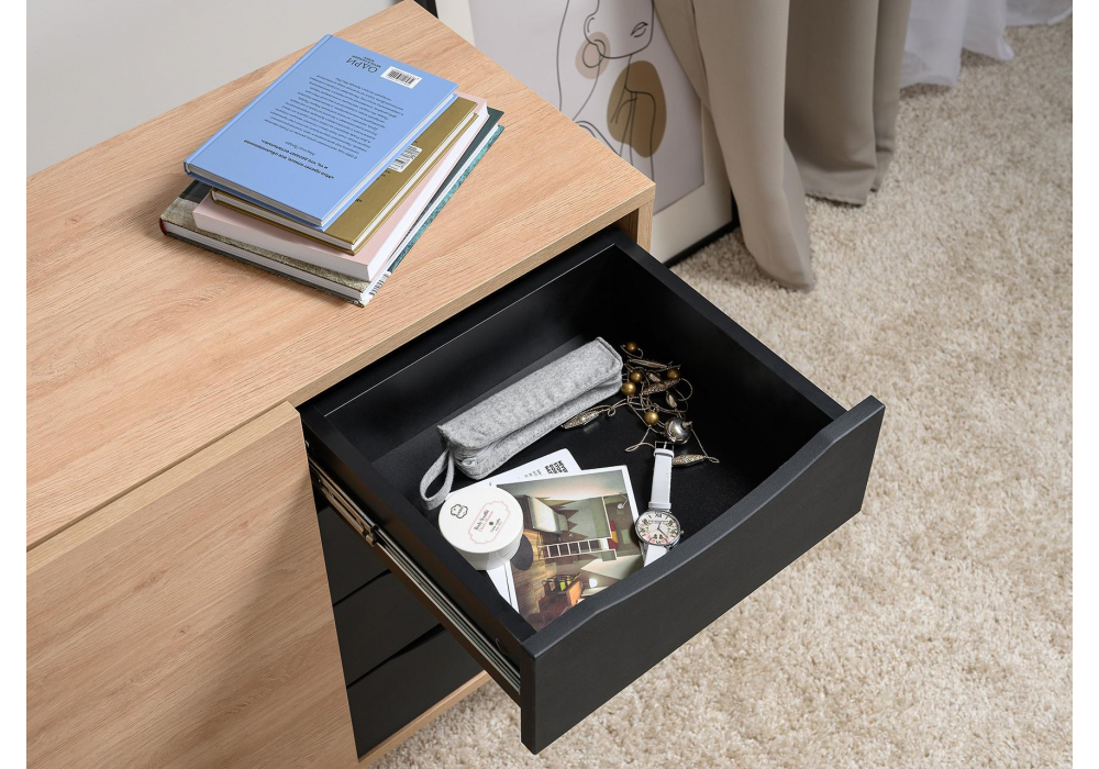 фото тумба woodville брюс 16.233 сантьяго / черный 601759 | 220svet.ru