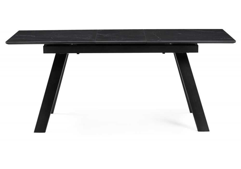 фото керамический стол раскладной woodville соммерс черный мрамор 588060 | 220svet.ru