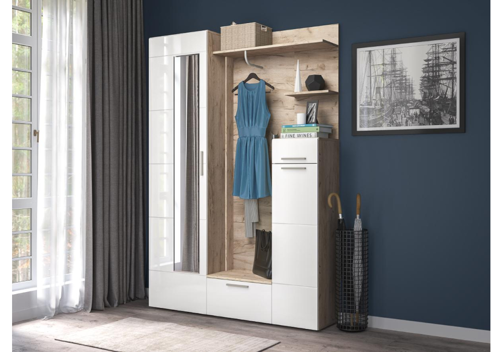 фото прихожая woodville лайн серый 339718 | 220svet.ru