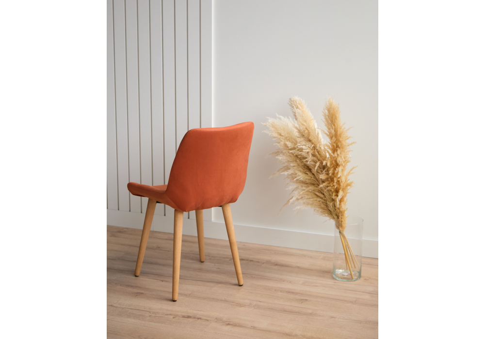 фото стул деревянный поворотный woodville челси 360 терракотовый (zd 432) / светлое дерево 632523 | 220svet.ru