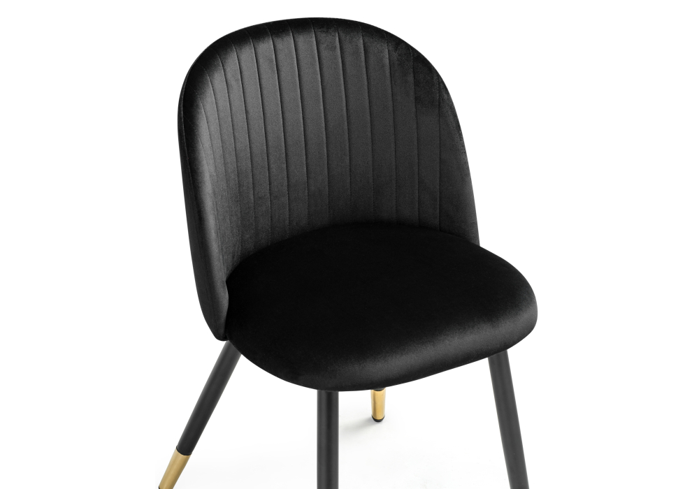 фото стул woodville gabi black / black / gold 15381 | 220svet.ru