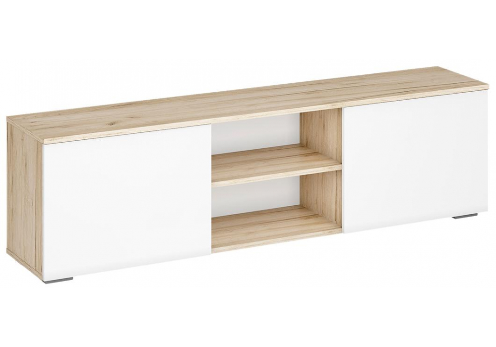 фото гостиная комплектация 3 woodville алетра дуб крафт серый / глянец белый 580879 | 220svet.ru