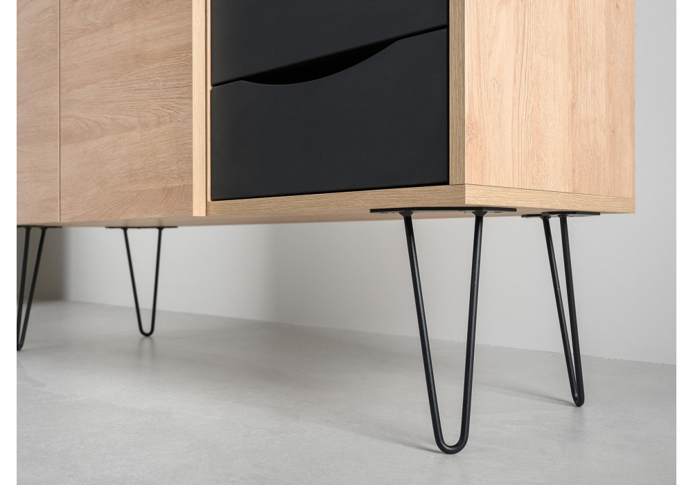 фото тумба woodville брюс 16.233 сантьяго / черный 601759 | 220svet.ru