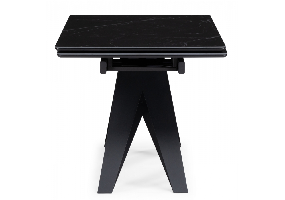 фото керамический стол раскладной woodville блэкберн 160(220)х89 shakespeare black / черный 626049 | 220svet.ru