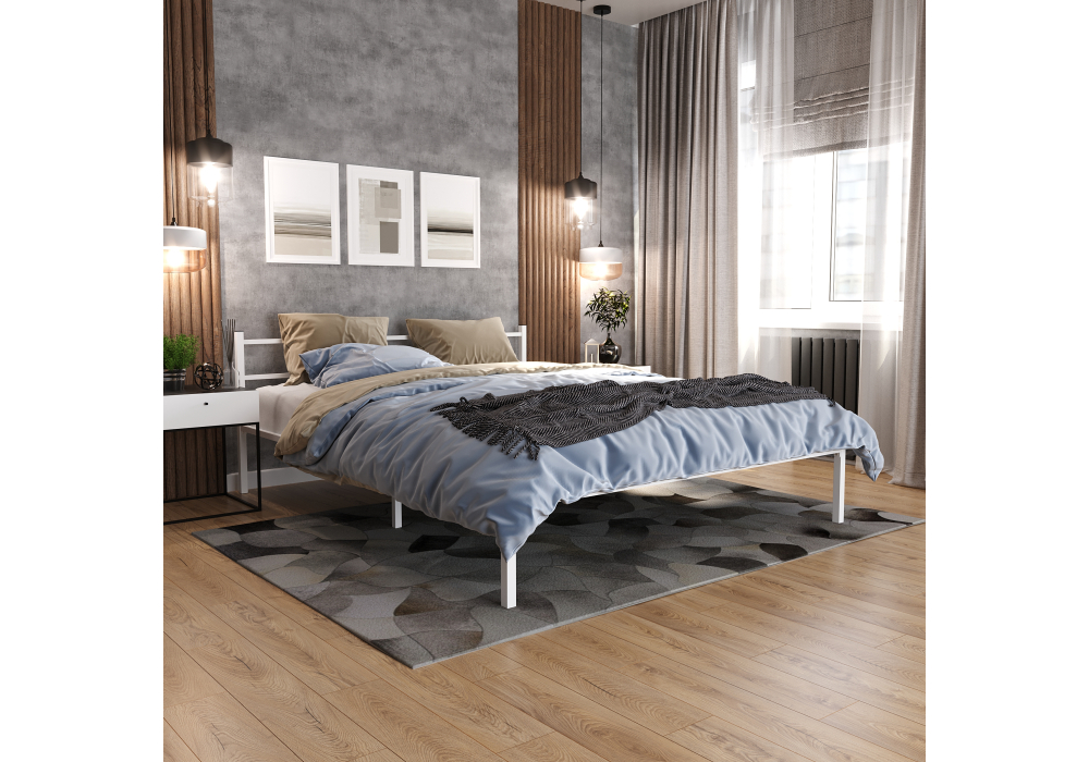 фото кровать woodville фади 160х200 белая 491589 | 220svet.ru