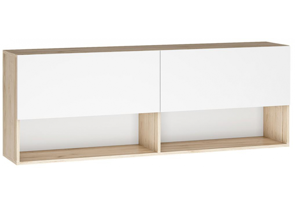 фото гостиная комплектация 3 woodville алетра дуб крафт серый / глянец белый 580879 | 220svet.ru