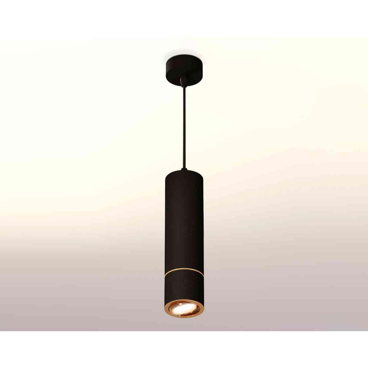 фото комплект подвесного светильника ambrella light techno spot xp7402050 sbk/pyg черный песок/золото желтое полированне (a2311,c7456,a2072,c7402,n7004) | 220svet.ru