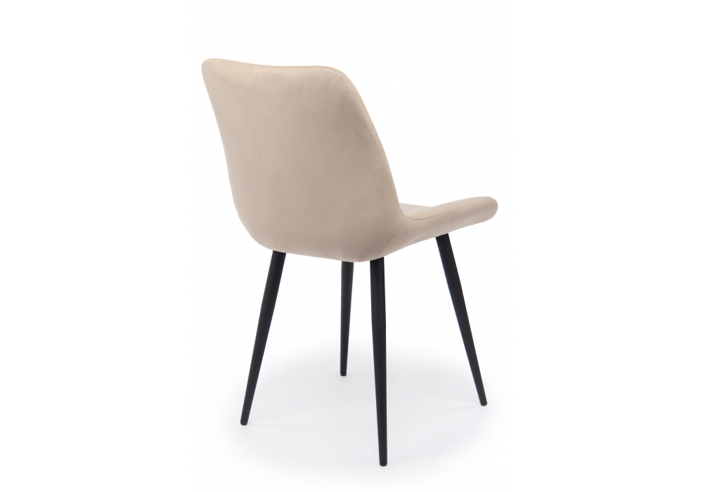 фото стул на металлокаркасе woodville седа бежевый (zd 210) / черный 632393 | 220svet.ru