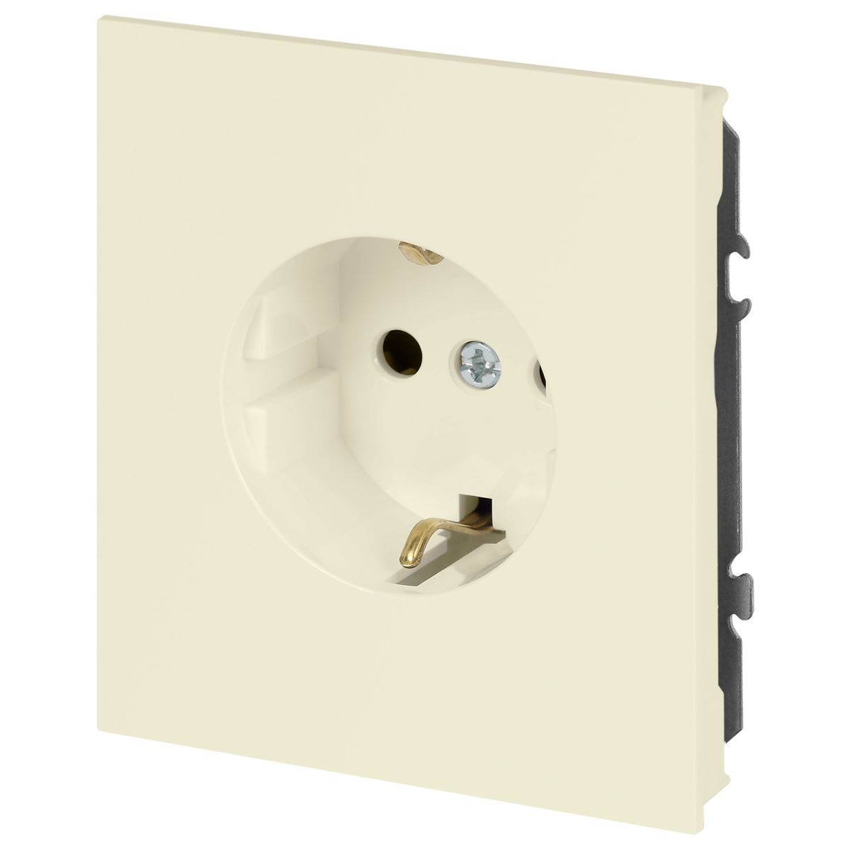 фото розетка эра arktik 16-2101-02 с заземлением 2p+e schuko 16а-250в слоновая кость б0070415 | 220svet.ru