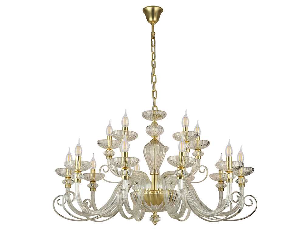 фото подвесная люстра newport 8620+5/c mat.soft gold clear м0071529 | 220svet.ru