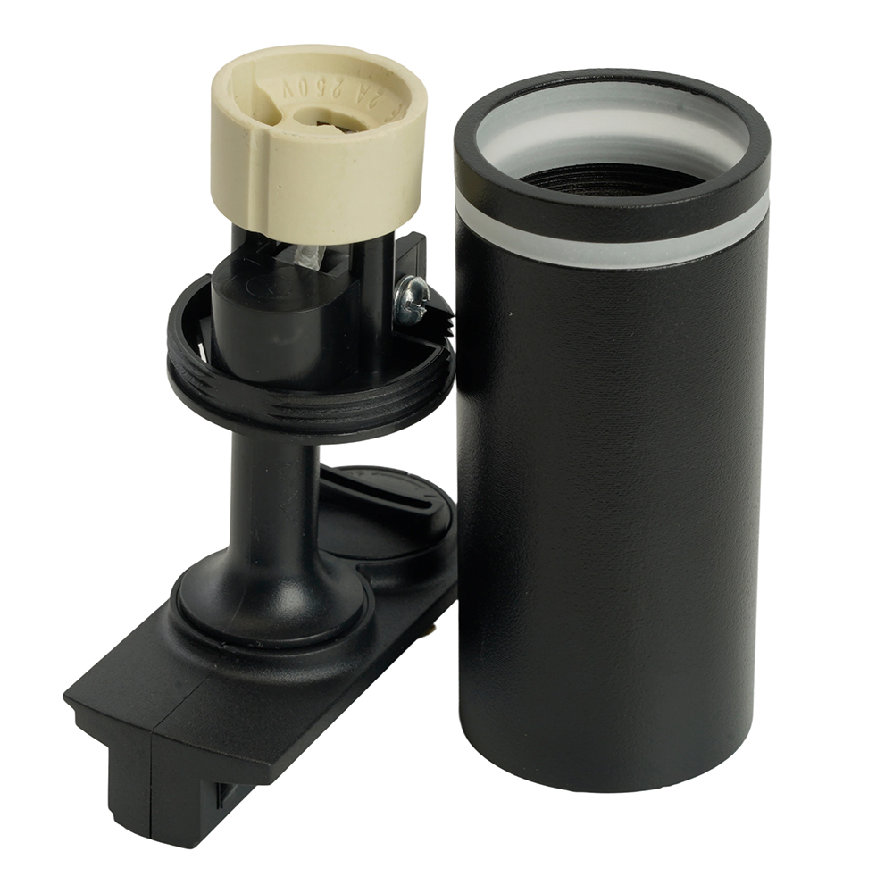 фото светильник feron al146 трековый однофазный на шинопровод под лампу gu10, черный 51325 | 220svet.ru