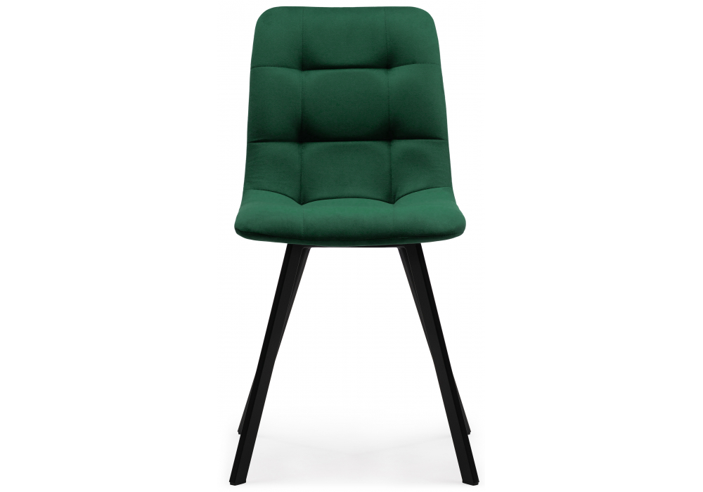 фото стул на металлокаркасе woodville чилли зеленый  / черный 474489 | 220svet.ru