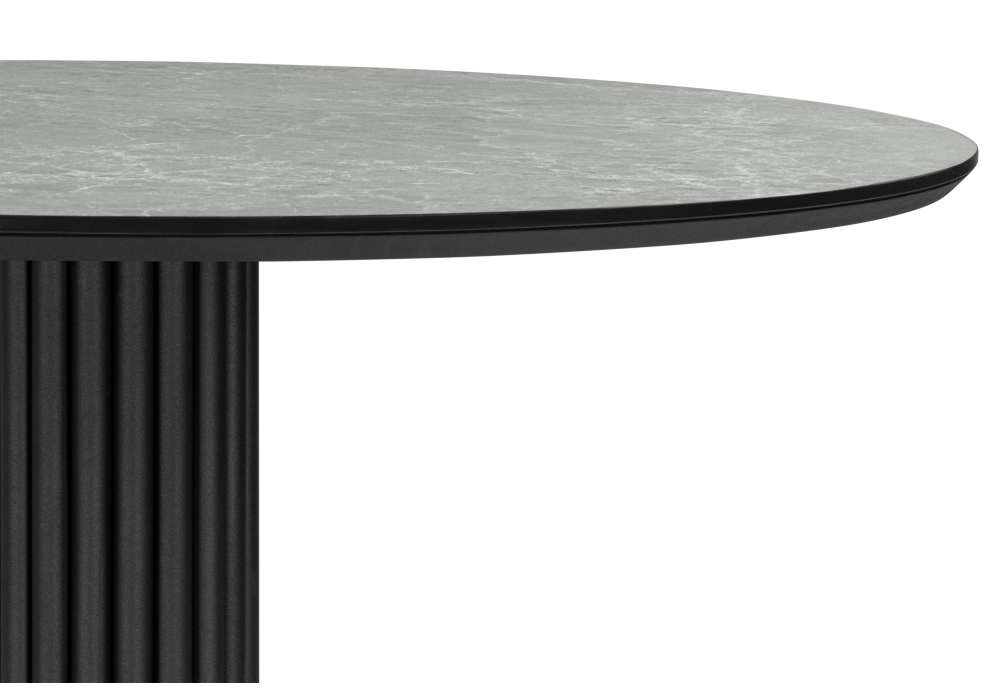 фото керамический стол woodville кэмерон 110 dolmen cris sahara / черный 625707 | 220svet.ru