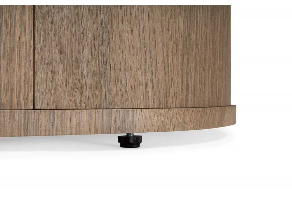 фото керамический стол woodville эллипсо 200х90 snow white / дуб американский 664910 | 220svet.ru