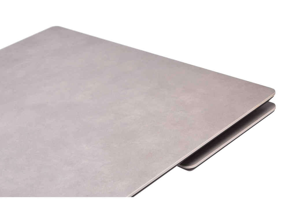 фото керамический стол раскладной 140(200)х80 woodville вилли серый / черный 625828 | 220svet.ru