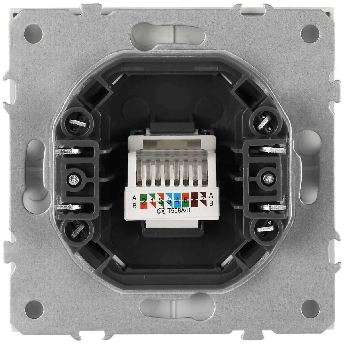 фото розетка эра galaxy 15-3107-01 информационная rj45 ip20 белый б0070735 | 220svet.ru