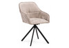 Миниатюра фото стул крутящееся woodville дакота бежевое / черное 583962 | 220svet.ru