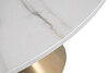 Миниатюра фото стол журнальный керамогранит белый garda decor 76ar-00910 | 220svet.ru