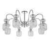 Миниатюра фото потолочная люстра escada gloss 1141/8pl chrome/clear | 220svet.ru