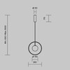Миниатюра фото подвесной светильник maytoni paparazzi mod407pl-l12b3k1 | 220svet.ru