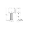 Миниатюра фото настольная лампа arte lamp veil a5061lt-1pb | 220svet.ru