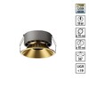 Миниатюра фото светильник встраиваемый светодиодный с переключателем цветовой температуры novotech nova 359856 бронзовый | 220svet.ru