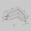 Миниатюра фото соединитель угловой в гкл для магнитного шинопровода maytoni accessories for tracks exility tra34co-42w | 220svet.ru