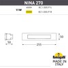 Миниатюра фото светильник для подсветки лестниц встраиваемый fumagalli nina 270 8c1.000.000.wyp1l | 220svet.ru