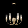 Миниатюра фото потолочная люстра на штанге crystal lux secret sp6 gold | 220svet.ru