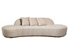 Миниатюра фото диван lea трехместный велюровый garda decor 87yy-div2262 | 220svet.ru