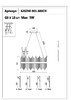 Миниатюра фото подвесная люстра garda decor 62gdw-901-600ch | 220svet.ru
