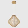 Миниатюра фото подвесной светильник crystal lux cuadra sp15w led gold | 220svet.ru