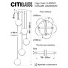 Миниатюра фото подвесной светодиодный светильник с пультом ду citilux адам смарт cl228a051 | 220svet.ru