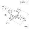 Миниатюра фото коннектор favourite practica 2201-cw-004 | 220svet.ru