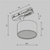 Миниатюра фото трековый однофазный светильник maytoni unity glare tr225-1-gx53-w | 220svet.ru