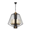 Миниатюра фото подвесная люстра lumina deco canti ldp 1244-5 bk+md | 220svet.ru