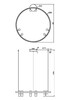 Миниатюра фото подвесной светодиодный светильник maytoni satellite mod102pl-l42bk | 220svet.ru