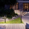 Миниатюра фото уличный светодиодный светильник odeon light bearitz 6655/12ga черный | 220svet.ru