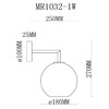 Миниатюра фото бра myfar stiven mr1032-1w | 220svet.ru