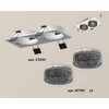 Миниатюра фото комплект встраиваемого светильника ambrella light techno spot xc7635021 swh/bk белый песок/тонированный (c7635, n7192) | 220svet.ru