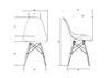 Миниатюра фото набор 3 шт стул обеденный dobrin dsw lmzl-pp638-n3_lb-mtr_b-03-11554 | 220svet.ru
